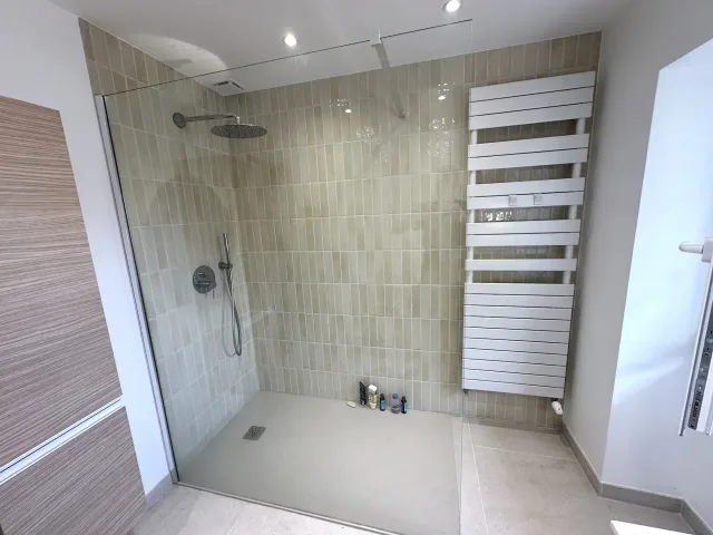 Douche italienne & zellige beige