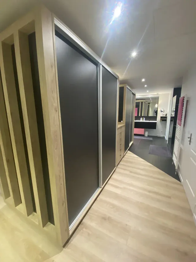 Vue du projet — Couloir dressing & portes coulissantes